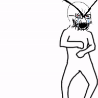 animated beard crying dance glasses open_mouth red_eyes selfish_little_fuck variant:cryboy_soyjak variant:soyak // 270x335 // 90.3KB