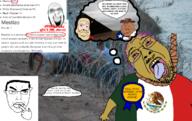 5soyjaks ack aryan award barbed_wire border brown_skin countrywar fat flag:mexico flag:texas laughing mexico mixed mustache mutt rope shitskin spain spanish_empire speech_bubble stubble subvariant:chudjak_front suicide tear teeth texas text tongue variant:bernd variant:chudjak variant:cobson variant:meximutt wikipedia // 1317x831 // 1.4MB