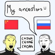 china chinese_flag communism russia russian_flag slit_eyes speech_bubble transparent_background variant:kuzjak yellow_skin // 500x500 // 48.8KB