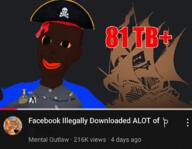 'p autism award black_background child_sexual_abuse_material clothes facebook furry hat i_trans_heart jartycuck jewtube judaism kike mark_zuckerberg mental_outlaw meta open_mouth piracy pirate_ship red_lips red_sclera subvariant:jartycuck text variant:chudjak variant:soyak youtube // 1280x992 // 899.0KB