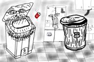 a24_slowburn bbc can chad coca_cola dildo drawn_background fridge glasses kitchen open_mouth queen_of_spades redraw series:objakt smile soyjak stubble subvariant:nucob trash_can variant:a24_slowburn_soyjak variant:cobson // 900x600 // 2.1MB