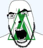 angry flag flag:toyama glasses hair japan looking_to_the_left open_mouth soyjak stubble teeth thick_eyebrows todofuken toyama transparent_background variant:cobson // 721x789 // 57.7KB