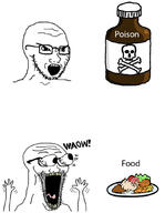 anger_mark bulging_eyes femur food glasses jolly_roger poison skull stubble subvariant:wewjak text tony_zaret variant:soyak waow // 819x1058 // 238.9KB