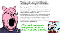 2soyjaks animal antenna badge bbc clothes country cum ear fist flag glass glasses greentext hand holding_object necktie negro news open_mouth orange_eyes pedophilia penis pig pink_skin police reddit russia russo_ukrainian_war soyjak stubble suit text ukraine variant:gapejak variant:snoojak walkie_talkie // 1225x682 // 237.3KB
