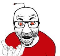 antenna clothes confused glasses hand orange_eyes perro_hold reddit redditard soyjak stubble template variant:el_perro_rabioso // 430x400 // 94.4KB