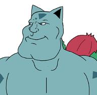 blue_eyes blue_skin closed_mouth ear ivysaur kanto nintendo plant pokemon smile subvariant:mexiaryan variant:meximutt video_game white_background // 886x872 // 34.7KB