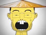 asian china clothes ear grey_eyes hat open_mouth pissskin stubble variant:bentley yellow_skin // 1000x750 // 422.3KB