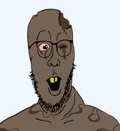 dorotabō head_dent mud oh_my_god_she_is_so_attractive one_eye_open open_mouth rotten_teeth variant:cobbert yokai // 518x565 // 10.1KB