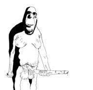 arm biting_lip bwc closed_mouth creepy evil glasses gynaecomastia hand naked nazism nsfw ominous penis soyjak stubble subvariant:hornyson swastika variant:cobson // 2689x2593 // 540.8KB