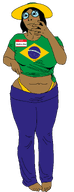 blush brazil brazilian_chud_(user) brimmiest_comments_section☣️☣️☣️_do_not_enter☣️☣️☣️ brown_skin circle_glasses clothes fat fatass female hat meta:namefags meta:rapeable_favela_sisa meta:this_is_IAS_in_argentina_btw pawg series:pawgqueen subvariant:female_cobson thong thunder_thighs transparent_background variant:cobson voluptuous