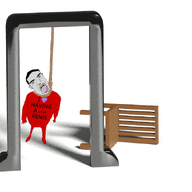 animated bloodshot_eyes chair clothes crying full_body glasses hair hanging i_love merge nazism open_mouth rope small_penis soyjak subvariant:patrick suicide swastika swinging tongue variant:bernd variant:chudjak // 822x626 // 826.3KB