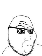 bald closed_mouth eyebrows glasses megamind meta:coal series:fusionjaks smile smug soyjak stubble subvariant:lawrence template variant:markiplier_soyjak variant:smugjak // 1536x2048 // 50.7KB