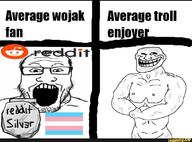 antenna anti_soyjak arm flag glasses hair ifunny open_mouth reddit smile soyjak stubble text trollface variant:markiplier_soyjak vein // 1079x796 // 100.4KB