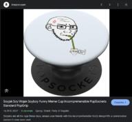 amazon angry cup cyrillic_text drinking drinking_straw frooty incomprehensible_woahjack popsockets product staring variant:soyak wojak // 769x710 // 251.8KB