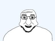 big_nose glasses iris open_mouth stretched_face template thick_eyebrows transparent_background variant:cheekjak // 1300x956 // 9.6KB