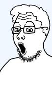 glasses hair meta:not_oc open_mouth soyjak stubble the_shining variant:unknown // 422x768 // 11.2KB