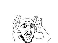 attention_whore dust meta:coal moustache nuvariant open_mouth soyjak stubble suprised traced variant:klodjak youtube youtube_thumbnail // 480x360 // 10.7KB