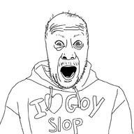 bald_martin balding eye_bags goyslop hoodie morgz open_mouth soyjak stubble variant:unknown // 1000x1000 // 198.6KB