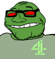 bald channel_4 chin dark evil glasses logo red_eyes smirk soyjak stubble subvariant:lakuse transparent_background variant:smugjak wrinkles // 600x640 // 12.3KB