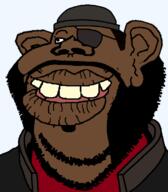artist:salsamaster beanie black_skin clothes demoman_(tf2) eye_patch hat open_mouth sheeeit smile subvariant:impish_tyrone team_fortress_2 teeth tyrone variant:impish_soyak_ears vest video_game whisker // 598x683 // 49.0KB
