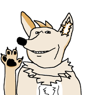 animal animal_ears claw ear fennec_fox fluffy fox fur furry no_glasses no_stubble paw smile teeth variant:impish_soyak_ears wave waving // 898x943 // 24.4KB