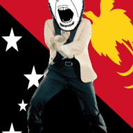 angry animated bird country dance flag flag:papua_new_guineaua full_body gangnam_style glasses irl open_mouth papua_new_guinea raggiana_bird_of_paradise soyjak star stubble variant:cobson // 300x460 // 506.9KB