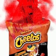 angry animated bag cheeto chip clenched_teeth distorted ear fire glasses red_skin soyjak stubble text variant:feraljak // 148x255 // 501.8KB