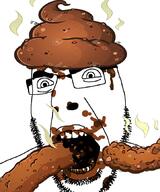 123rf_watermark coprophagia eating glasses open_mouth poop poopjak scat soyjak stinky stock_image stock_image_watermark stubble text variant:cobson watermark // 722x864 // 320.3KB