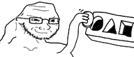 beard circle dumb glasses hand holding_object retard shapes smug toy variant:soyak // 1000x432 // 142.7KB
