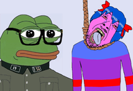 amphibian frog glasses hanging meta:tagme mist mist_(user) nas:pepe pepe_the_frog subnas:jager tranny variant:bernd // 2337x1600 // 1.9MB