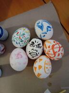 angry closed_mouth ear easter egg glasses hair irl redraw soyjak subvariant:chudjak_front variant:chudjak // 1560x2080 // 312.0KB