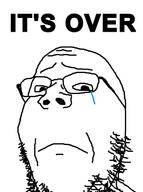 crying glasses its_over sad soyjak stubble text variant:gapejak // 478x640 // 87.7KB
