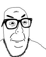 adam_rose bald eyebrows eyes glasses mouth smile smirk snark variant:awesjak white white_background // 335x414 // 36.2KB