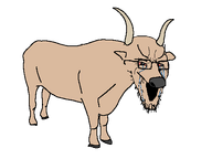 angry animal animal_ears crying four_legs full_body glasses hooves horn no_background ox oxen seething series:animaljaks snout stubble transparent_background variant:soyak // 516x387 // 14.5KB