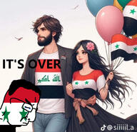 ai_generated beard closed_eyes closed_mouth clothes crying flag:iraq flag:syria glasses hair iraq its_over side_profile syria text variant:chudjak woman // 1125x1082 // 245.8KB