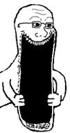 arm glasses hand open_mouth soyjak stretched_mouth stubble subvariant:sprokejak template variant:soyak // 600x1135 // 210.3KB