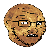 glasses planet scared solar_system soyjak space stubble subvariant:soyak_(concerned) variant:soyak venus // 579x666 // 408.9KB