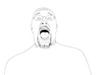 ear glasses mustache open_mouth soyjak stubble variant:unknown // 733x570 // 47.3KB