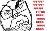 angry glasses open_mouth rage_comic rage_guy soyjak stubble text variant:feraljak // 1318x741 // 133.9KB