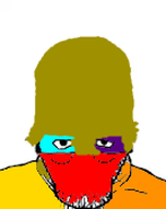 beard blue_skin colorful colors eyebrows eyes glasses gold_skin looking_at_you low_resolution orange_skin purple_skin red_skin stare staring stubble subvariant:neutralplier unpaintbucketable variant:markiplier_soyjak white_background yellow_skin // 133x168 // 8.3KB