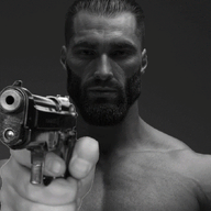 animated blood country dead flag gigachad gun hair open_mouth russo_ukrainian_war shot soyjak stubble tongue ukraine variant:bernd volodymyr_zelenskyy weapon yellow_teeth // 680x797 // 798.3KB