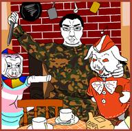 album_cover camouflage chair death_in_june knife music pig reddit redditard teacup thrembo tranny variant:chudjak // 1200x1196 // 133.0KB