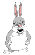 big_chungus buckteeth bugs_bunny cartoon fat full_body looney_tunes meme rabbit variant:feraljak // 1216x1900 // 40.1KB
