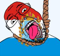 ack animal crown dead deer flag flag:samara_oblast glasses hair hanging oblast open_mouth rope russia samara_oblast skin soyjak stubble suicide teeth tongue transparent transparent_background variant:bernd white yellow_teeth // 768x719 // 133.1KB