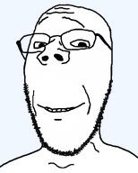 glasses happy series:skinny_soyjaks smile stubble subvariant:gapejak_slim subvariant:wholesome_soyjak template variant:gapejak white_skin wholesome // 800x1000 // 24.0KB