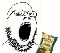 animated chips closed_mouth eating food glasses open_mouth poland smile soyjak stubble variant:gapejak // 371x332 // 71.0KB