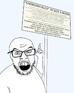 angry bald body glasses hand open_mouth pointing sign stubble teeth unironically variant:abortion_lover variant:feraljak words wordswordswords // 794x995 // 194.0KB