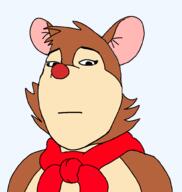 Don_Bluth The_secret_of_NIMH animal cartoon ear female mouse movie scared scarf soyjak variant:gapejak whisker // 940x992 // 62.7KB