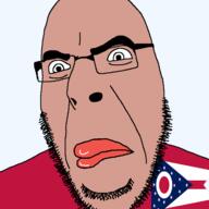 closed_mouth flag:ohio glasses lips ohio stubble subvariant:muttson transparent_background united_states variant:cobson variant:meximutt // 721x720 // 44.5KB