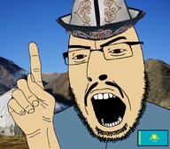 brown_eyes clothes country finger flag flag:kazakhstan goatee hair hat irl_background kazakh kazakhstan mustache open_mouth soyjak stubble subvariant:cobgook variant:cobson yellow_skin yurt // 1100x960 // 611.1KB brown_eyes clothes country finger flag flag:kazakhstan goatee hair hat irl_background kazakh kazakhstan mustache open_mouth soyjak stubble subvariant:cobgook variant:cobson yellow_skin yurt // 1100x960 // 611.1KB